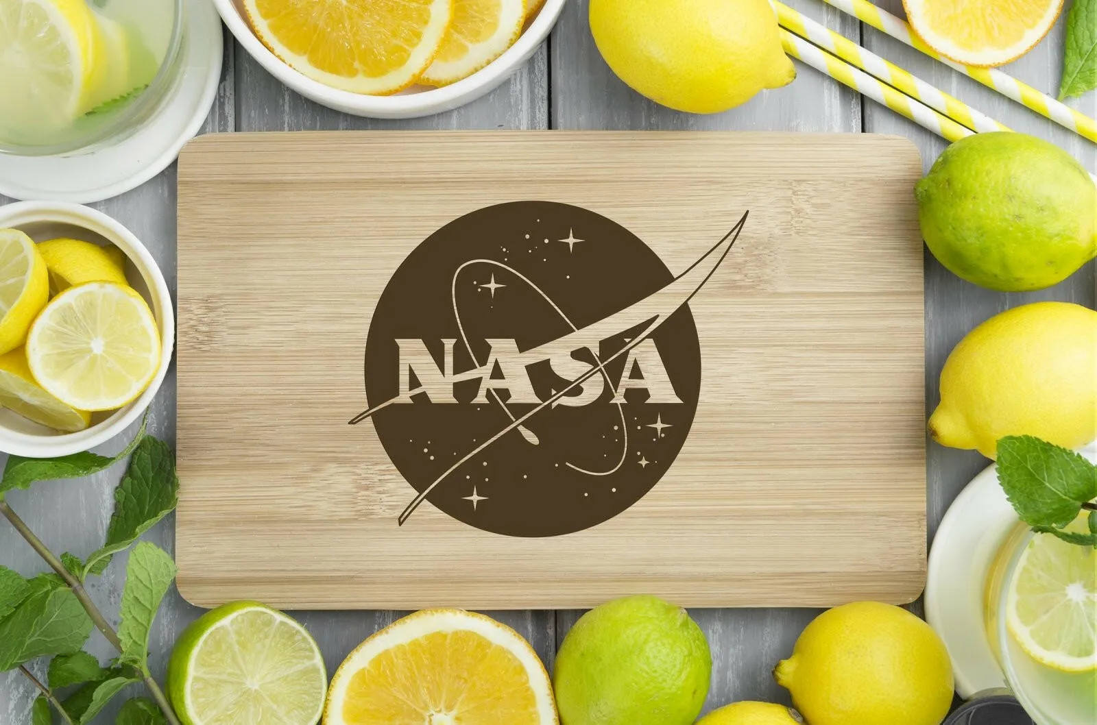 Frühstücksbrettchen - NASA Meatball Logo
