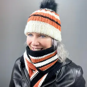 Game Day Striped Scarf Knitting Kit | Cascade 128 & Knitting Pattern (#281B)