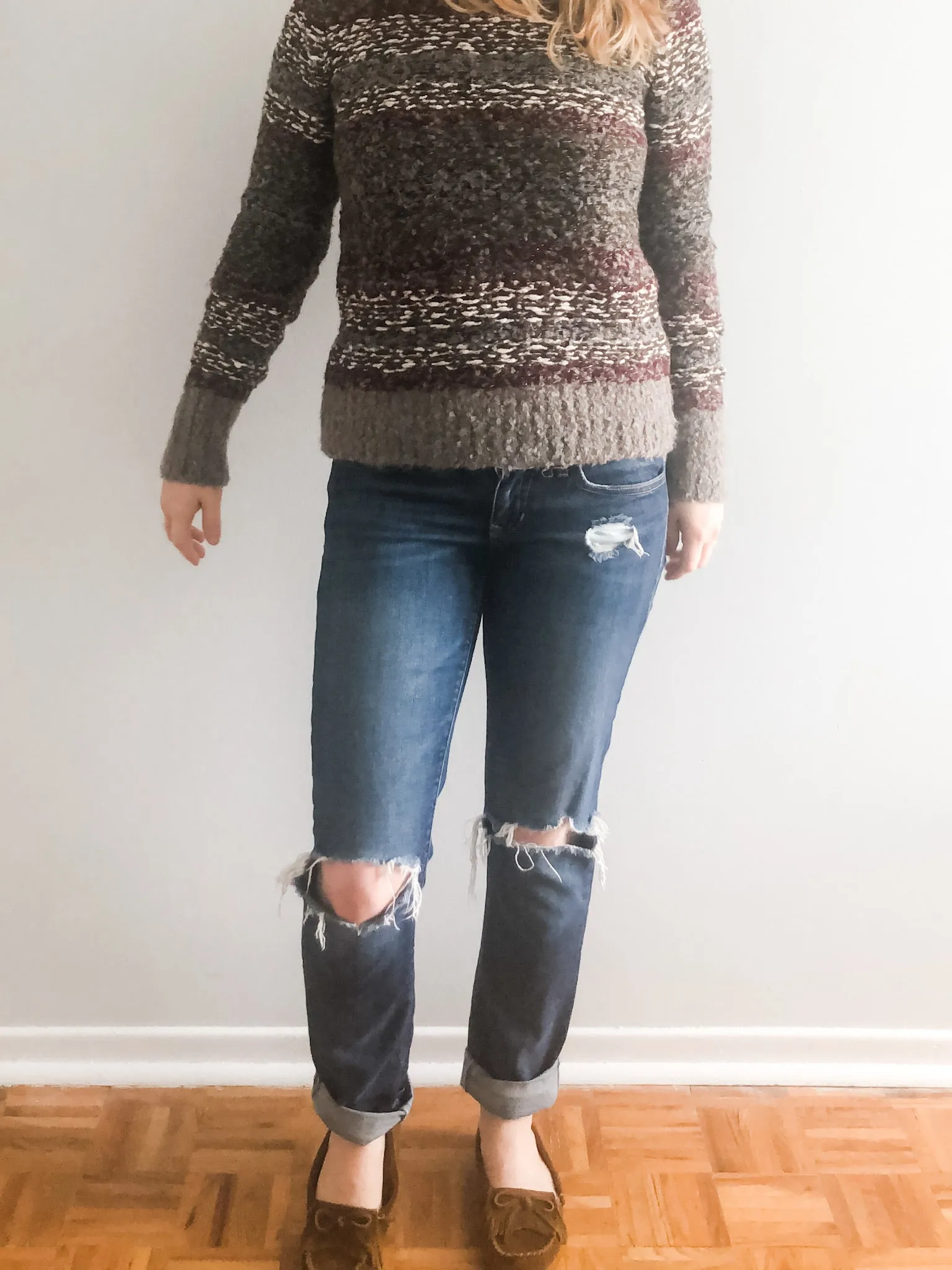 GAP 1969 Destructed Always Skinny Dark Denim Jeans - Size 4
