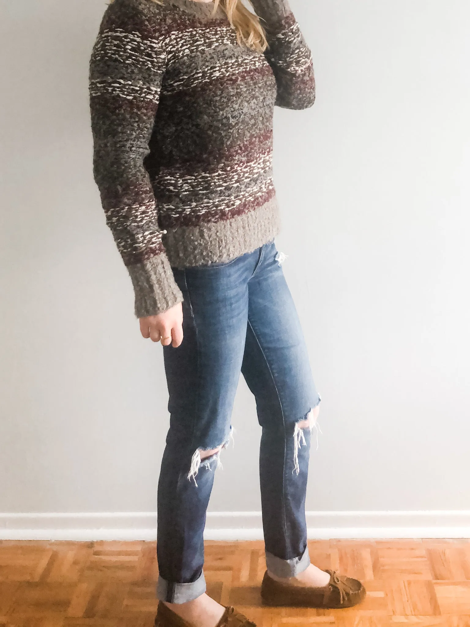 GAP 1969 Destructed Always Skinny Dark Denim Jeans - Size 4