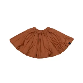 Girls Quilted Nylon Skirt l Rust