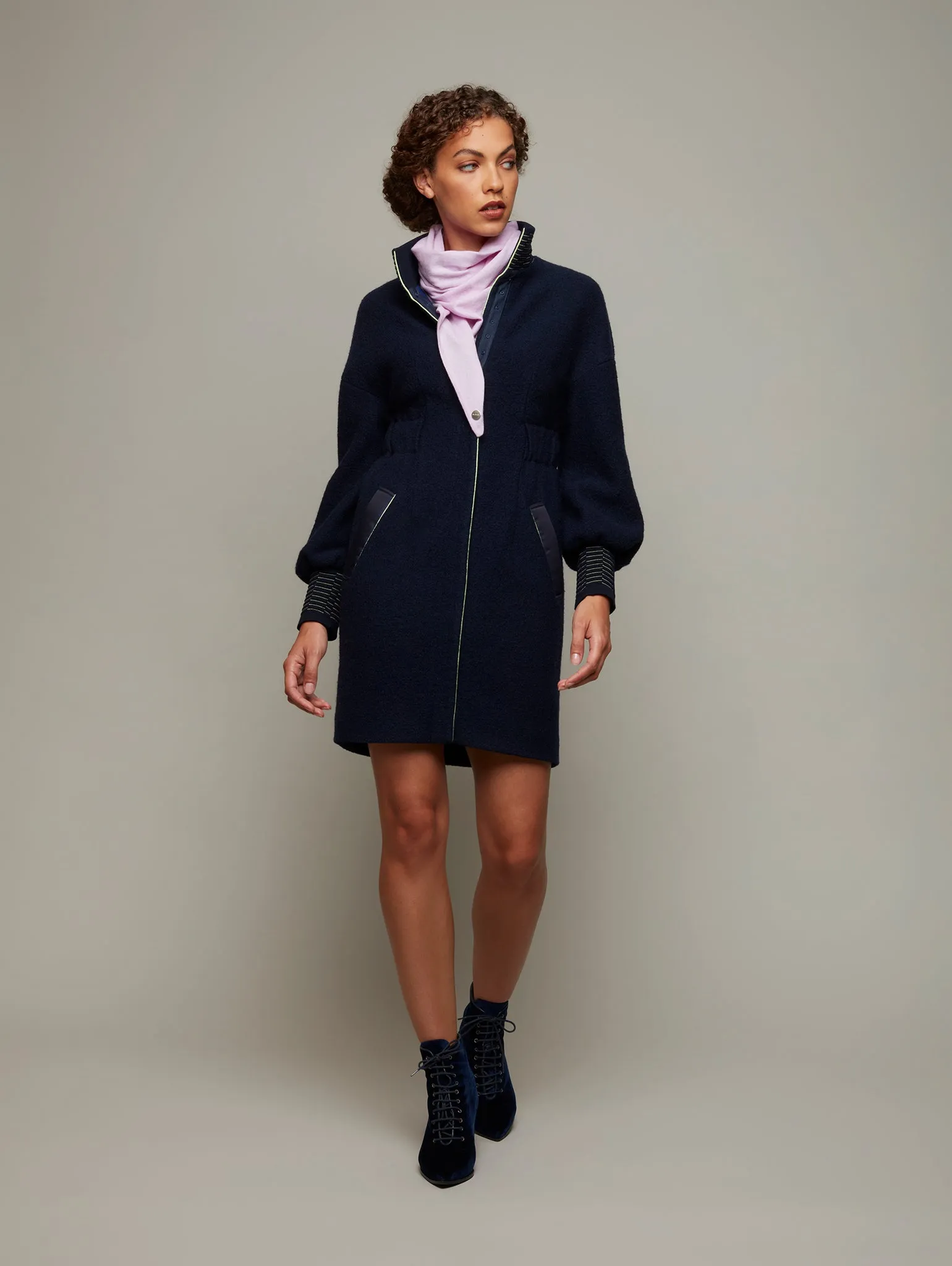 GLACIER | Boiled-Wool Coat