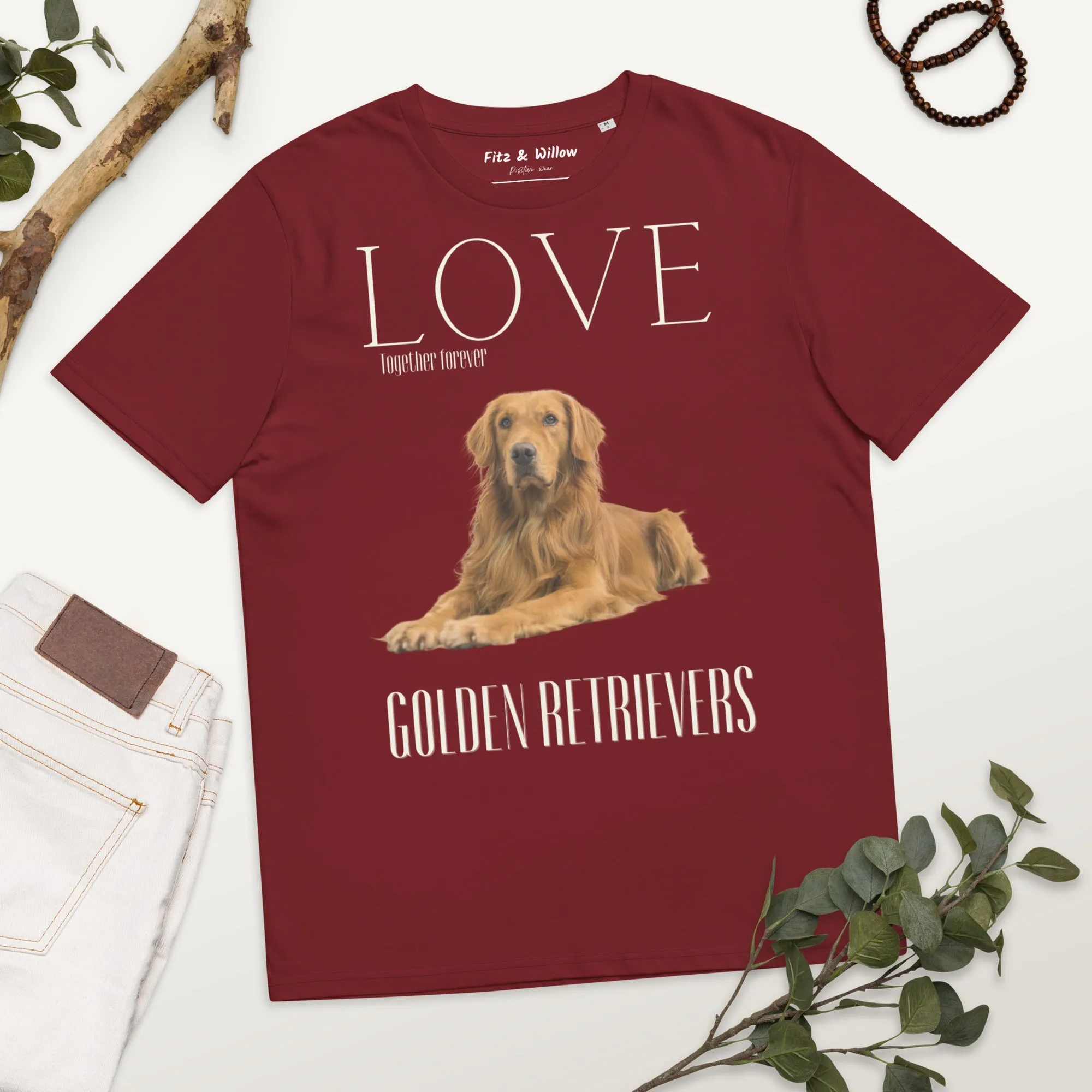 Golden Retriever lovers organic t-shirt