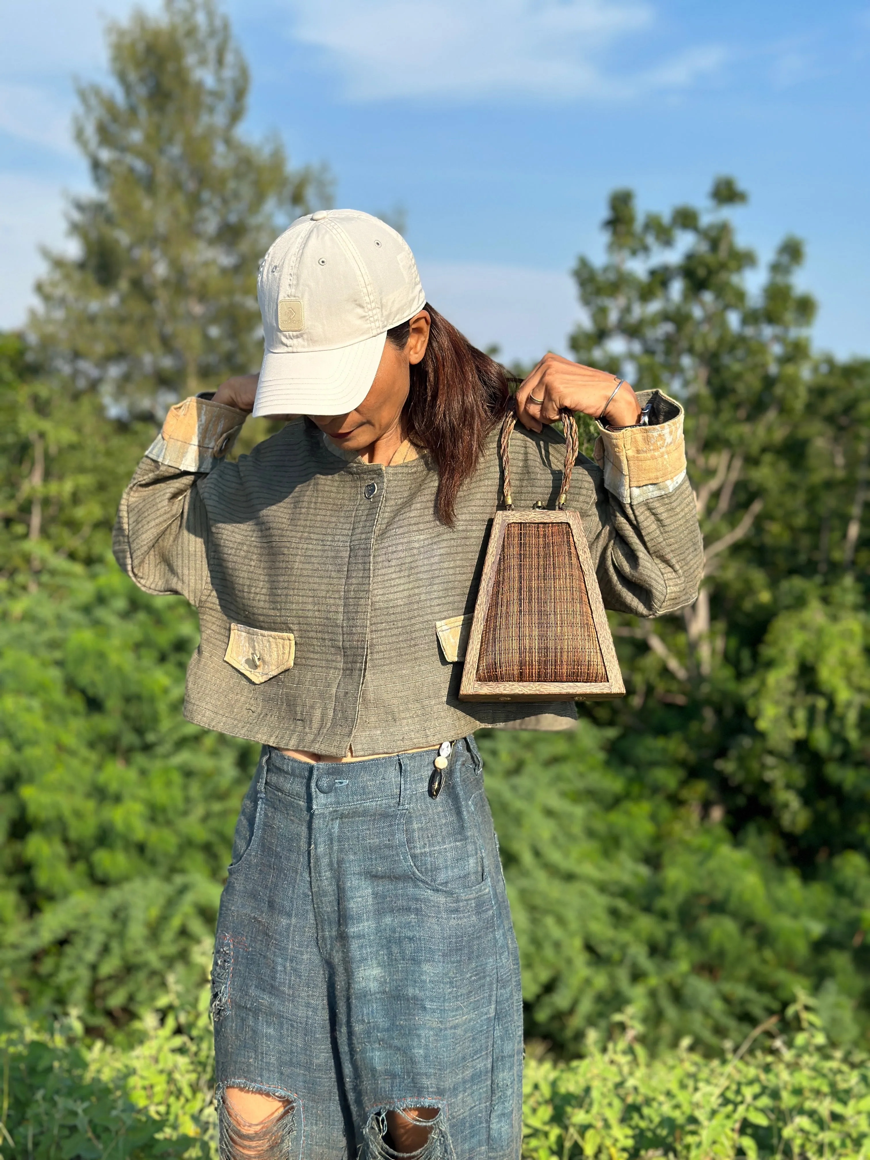 Green Hemp Jacket Top