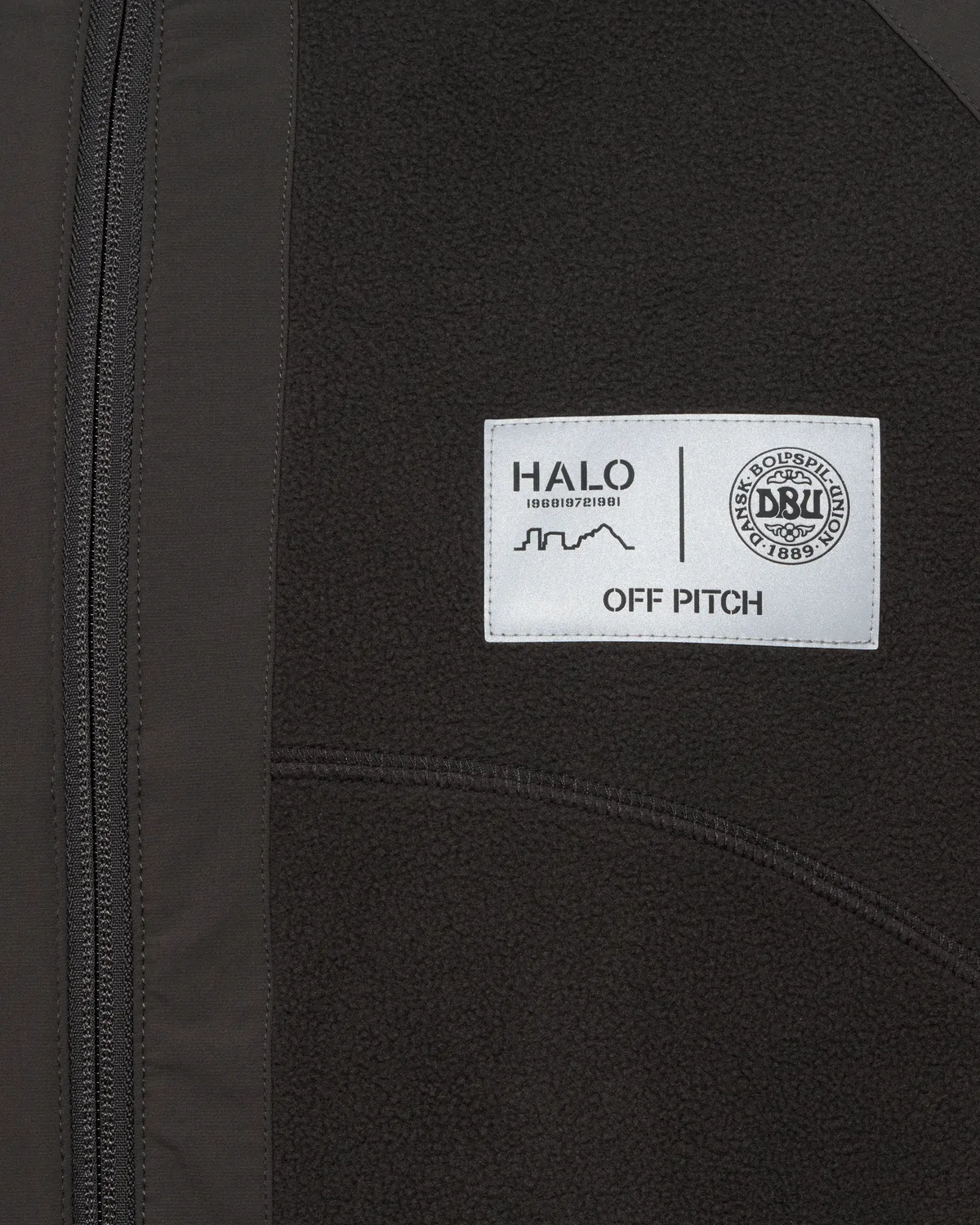 Halo Dbu Paneled Fleece Jacket - Raven