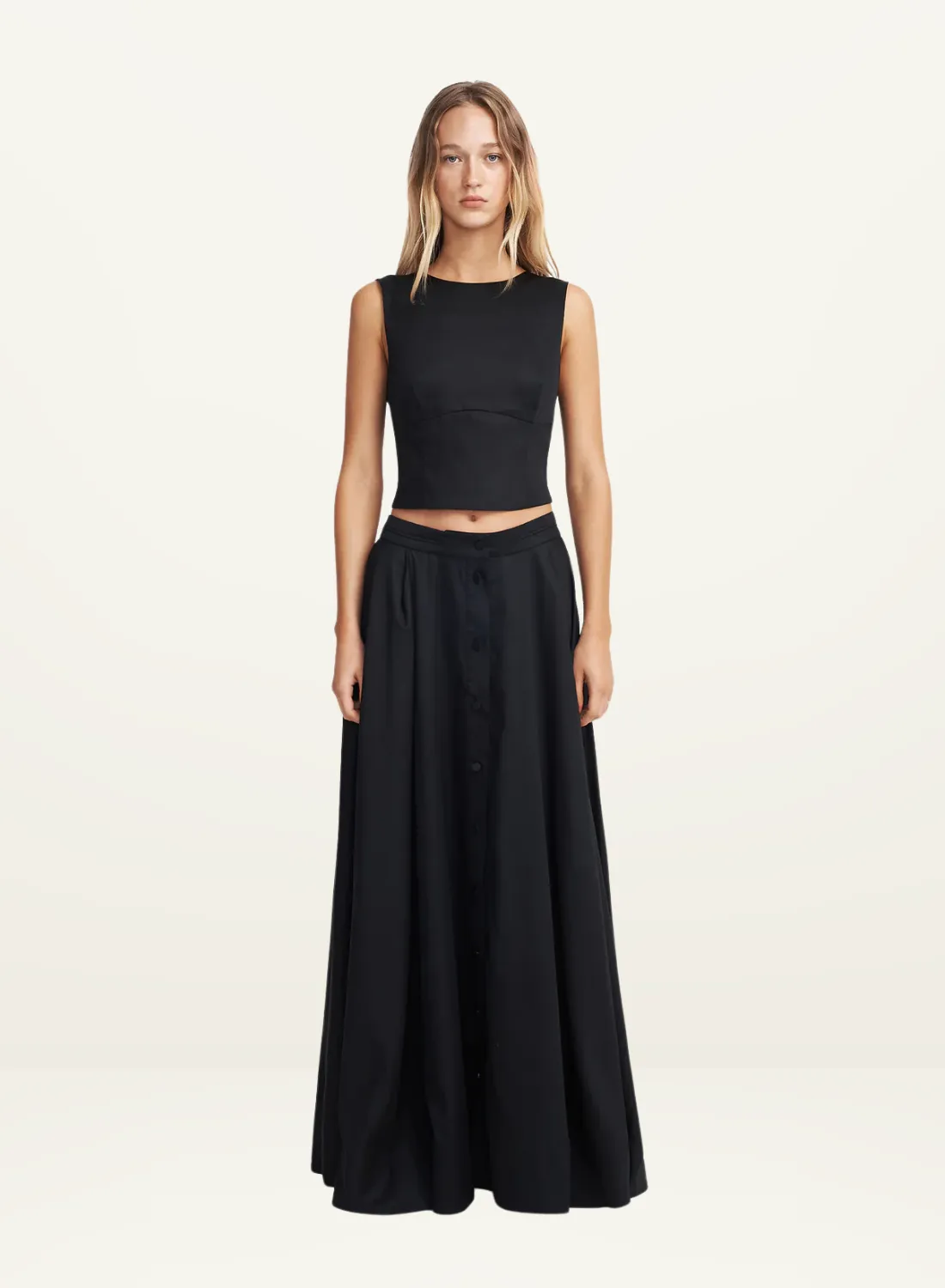 Hansen & Gretel Mana Maxi Skirt in BLACK