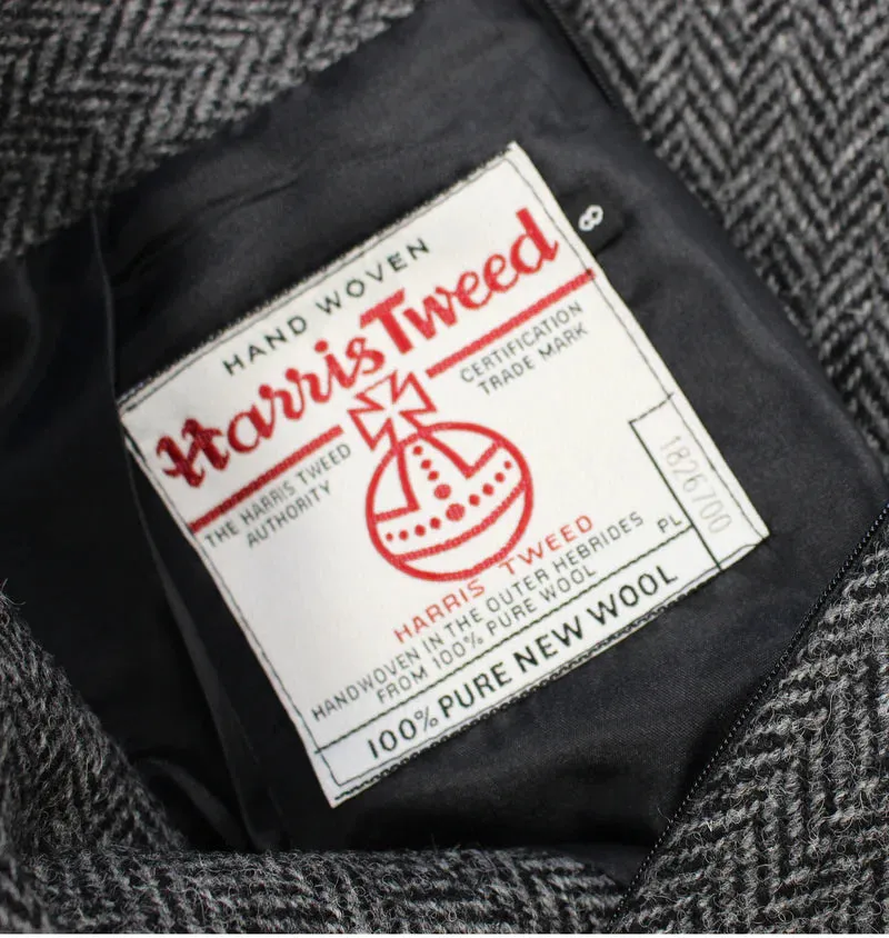 Harris Tweed Effie Skirt | Charcoal