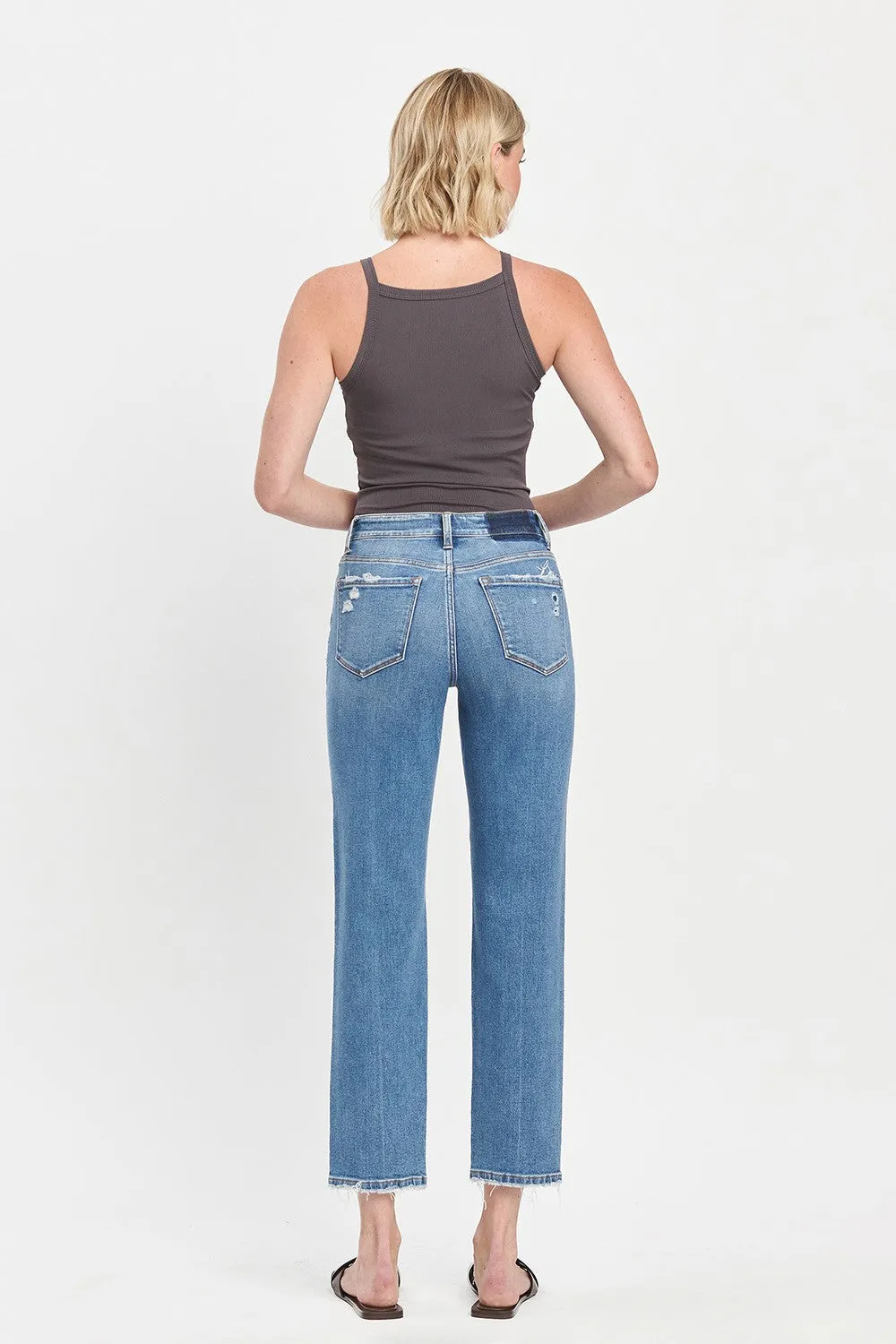 Hi Rise Tapered Jeans - Bardot