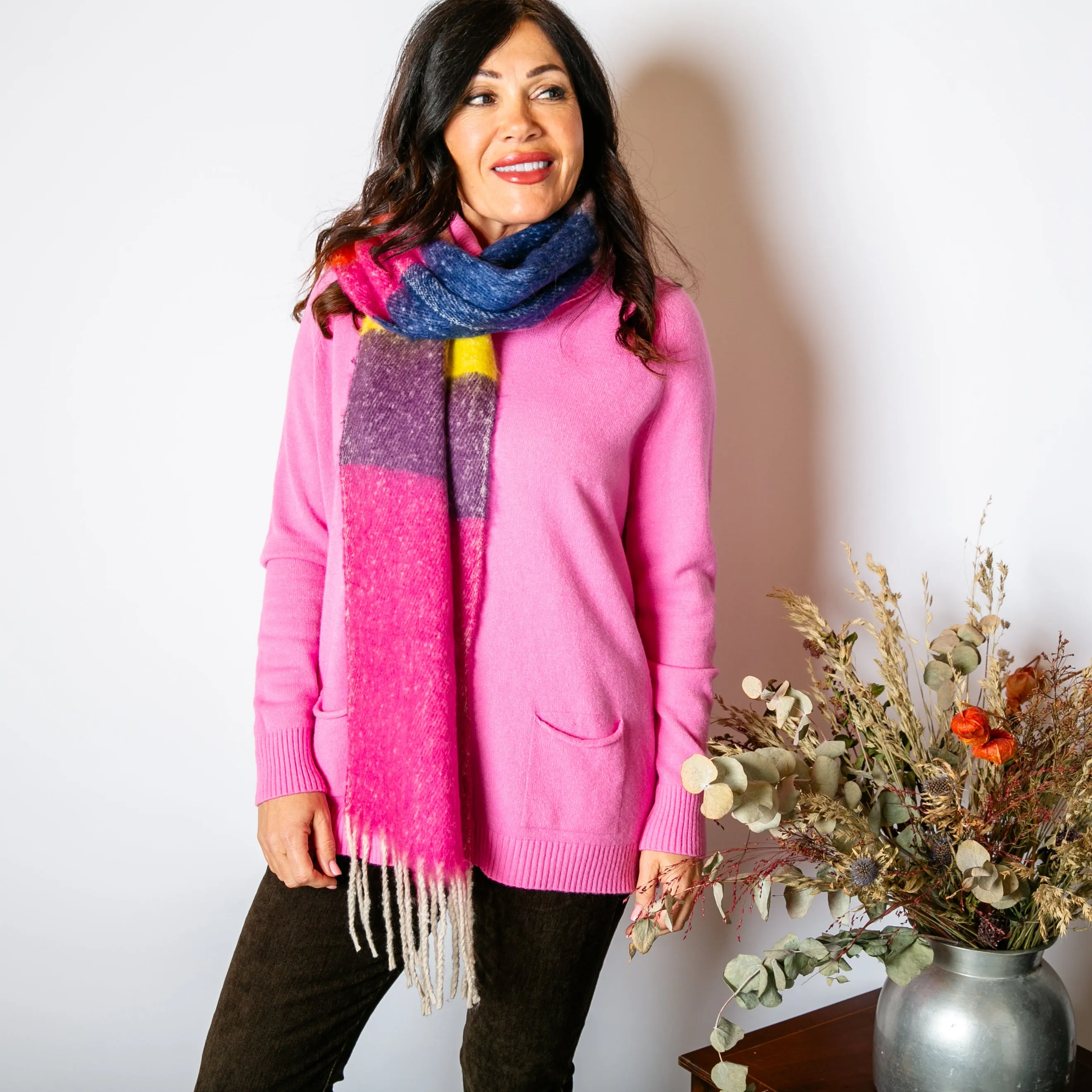 High Neck Two Pocket Jumper