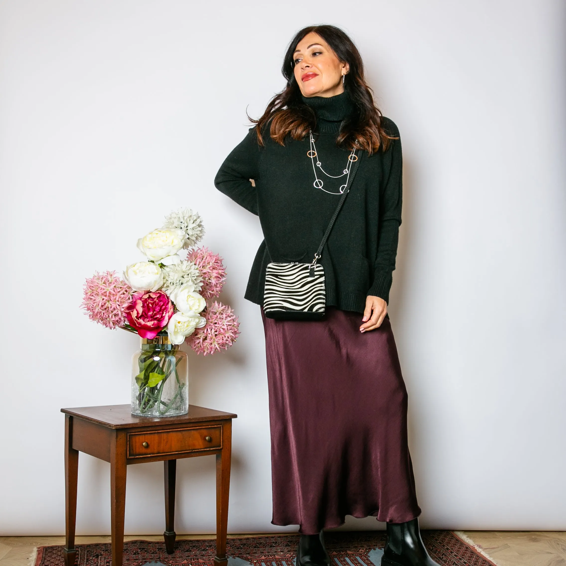 High Neck Two Pocket Jumper