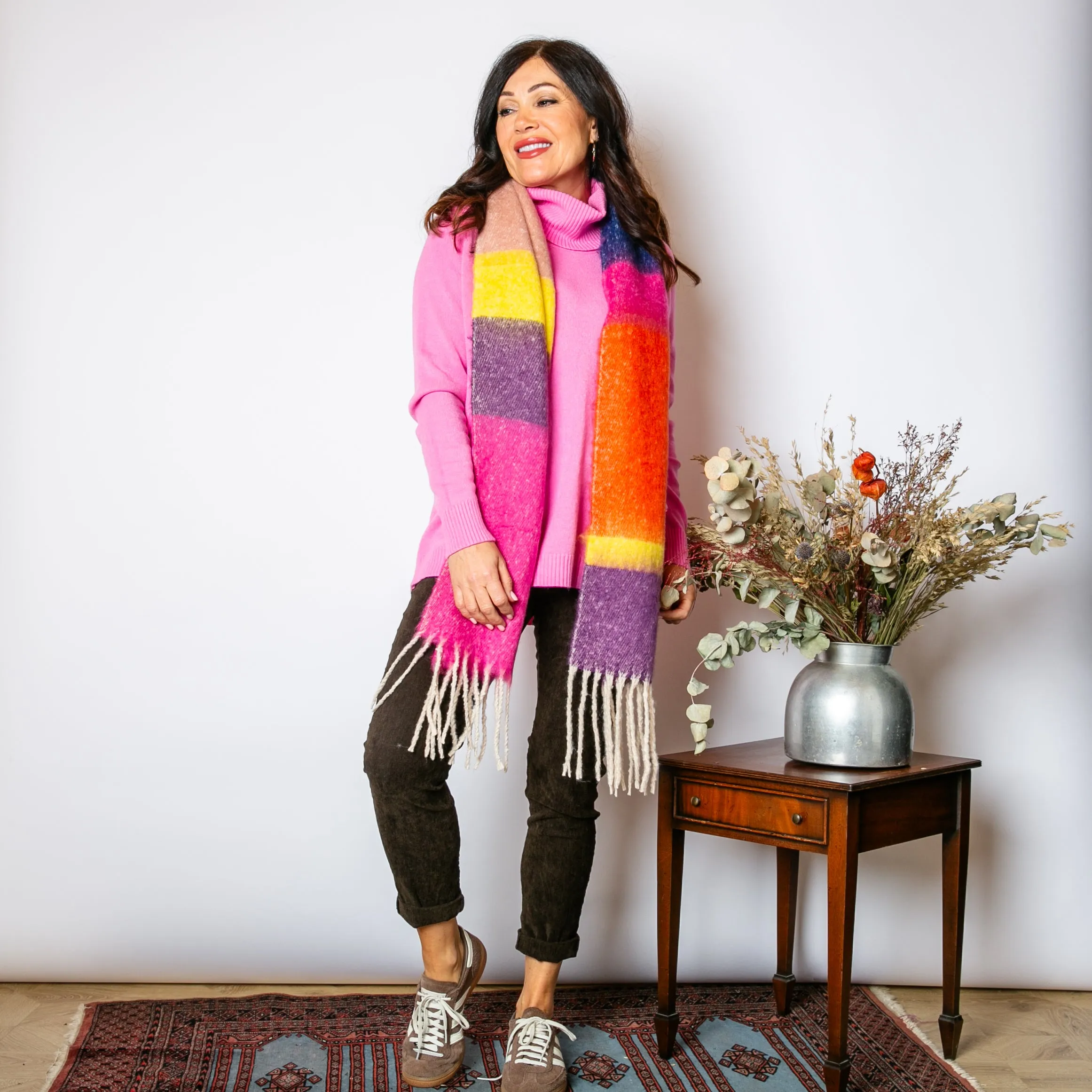 High Neck Two Pocket Jumper