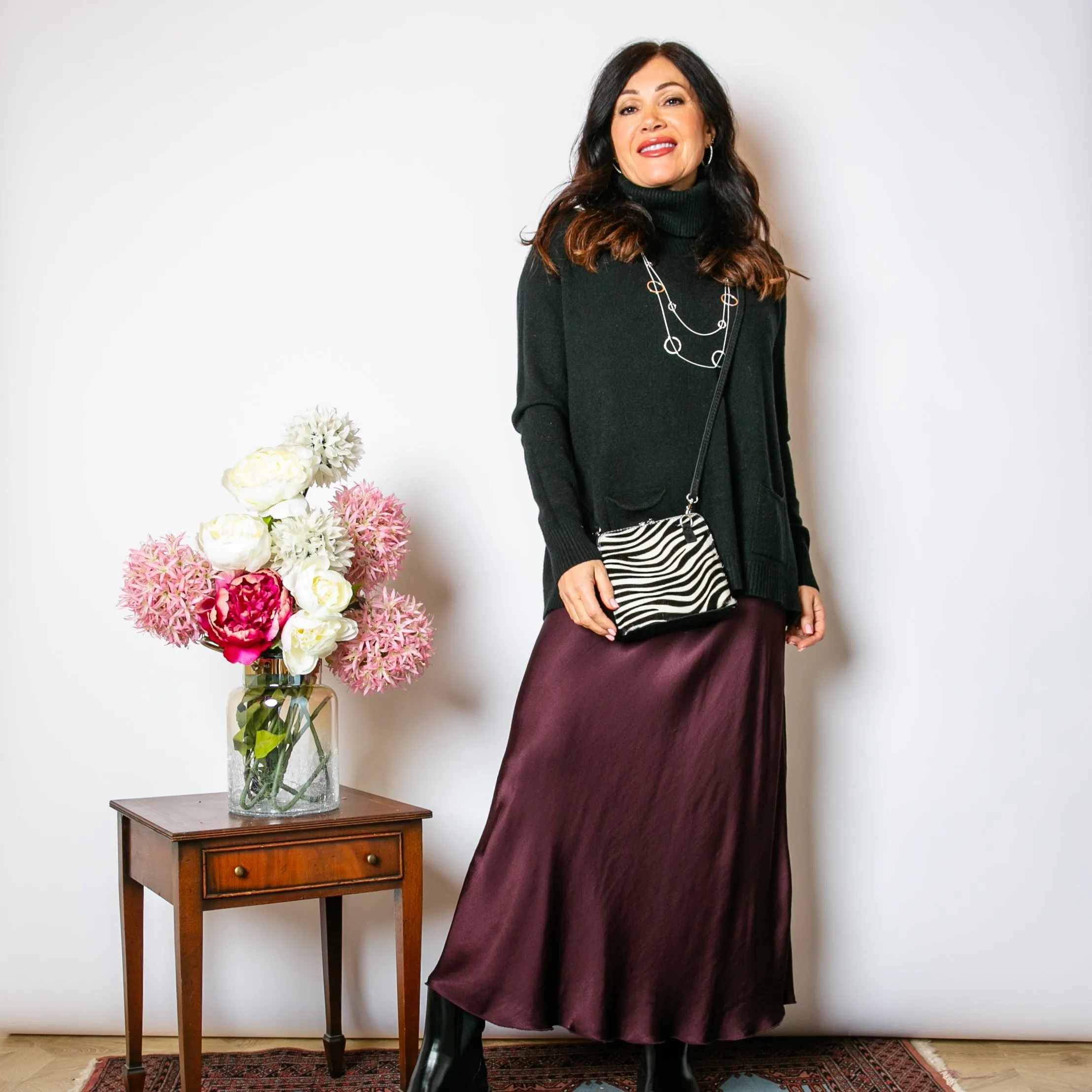 High Neck Two Pocket Jumper