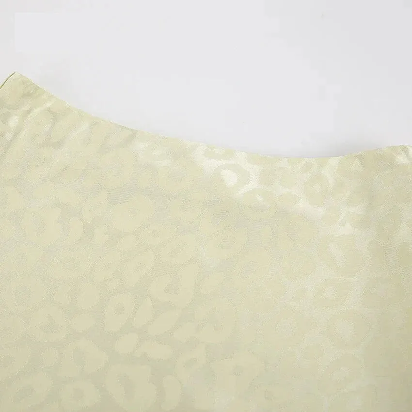 High-Waist Mermaid Skirt in Animal Print