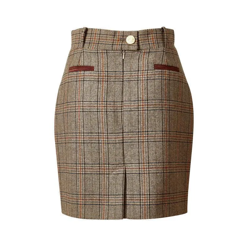 Holland Cooper Knightsbridge Ladies Tweed Skirt - Bourbon Tweed