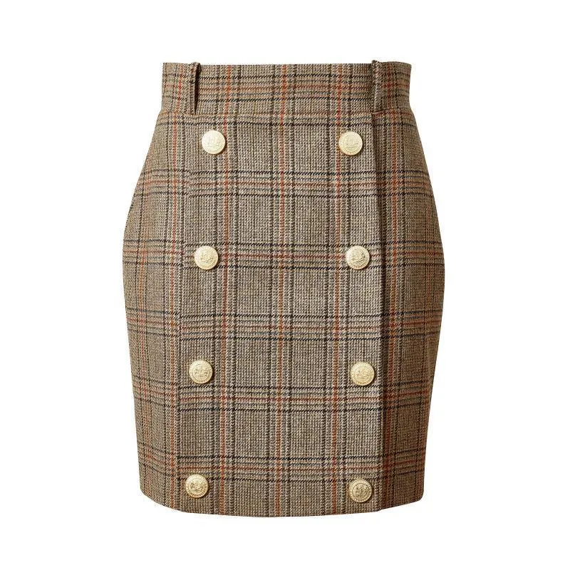 Holland Cooper Knightsbridge Ladies Tweed Skirt - Bourbon Tweed