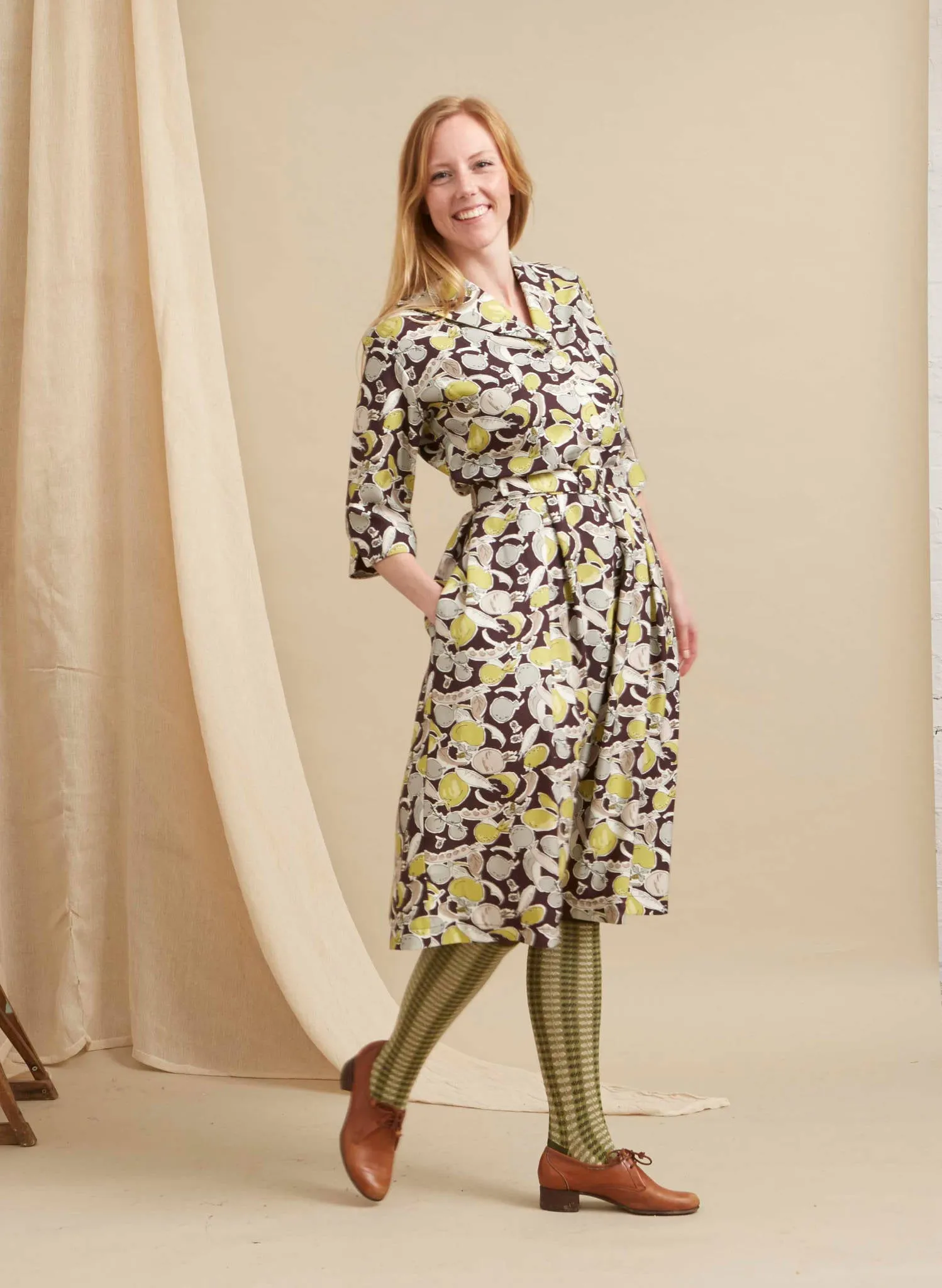 Ida - Blackcurrant Homegrown Dress