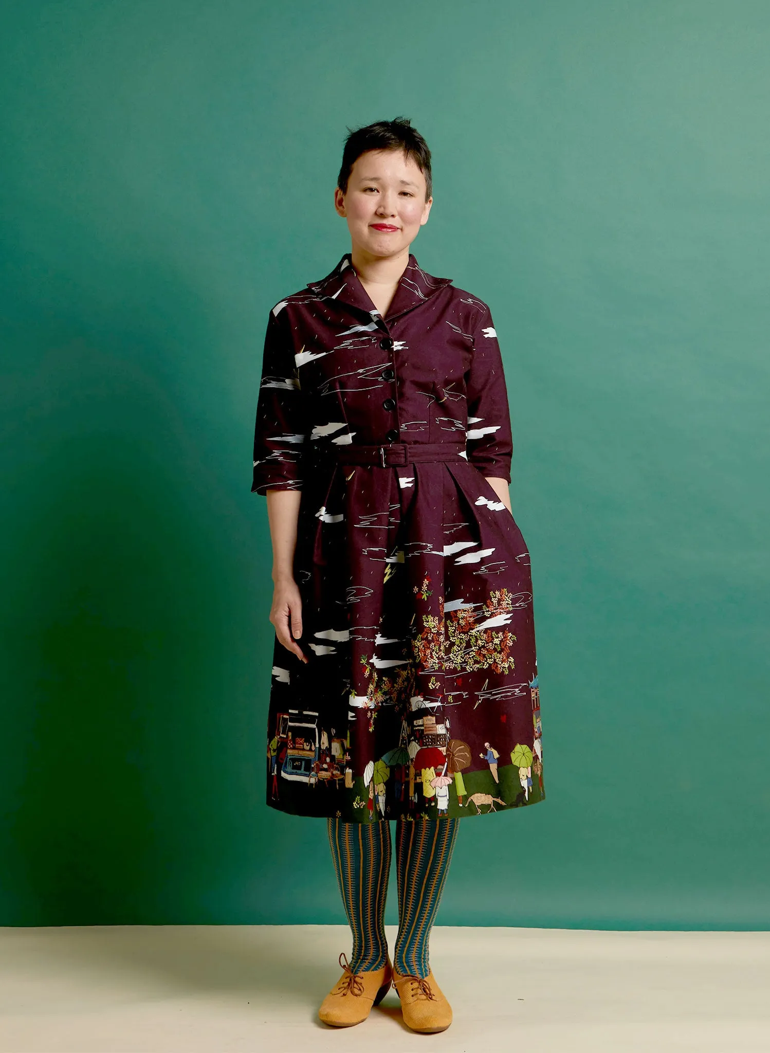 Ida - Plum Antiques Fair Dress
