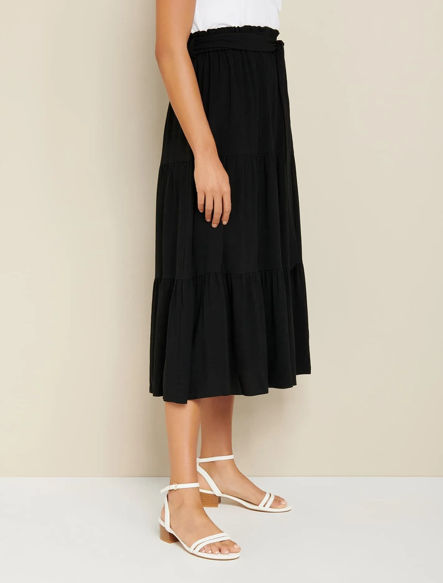 Jasmine Tiered Midi Skirt
