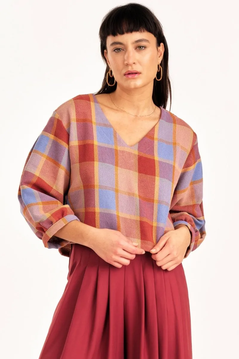 Jennifer Glasgow Love Top (Sunset Plaid)