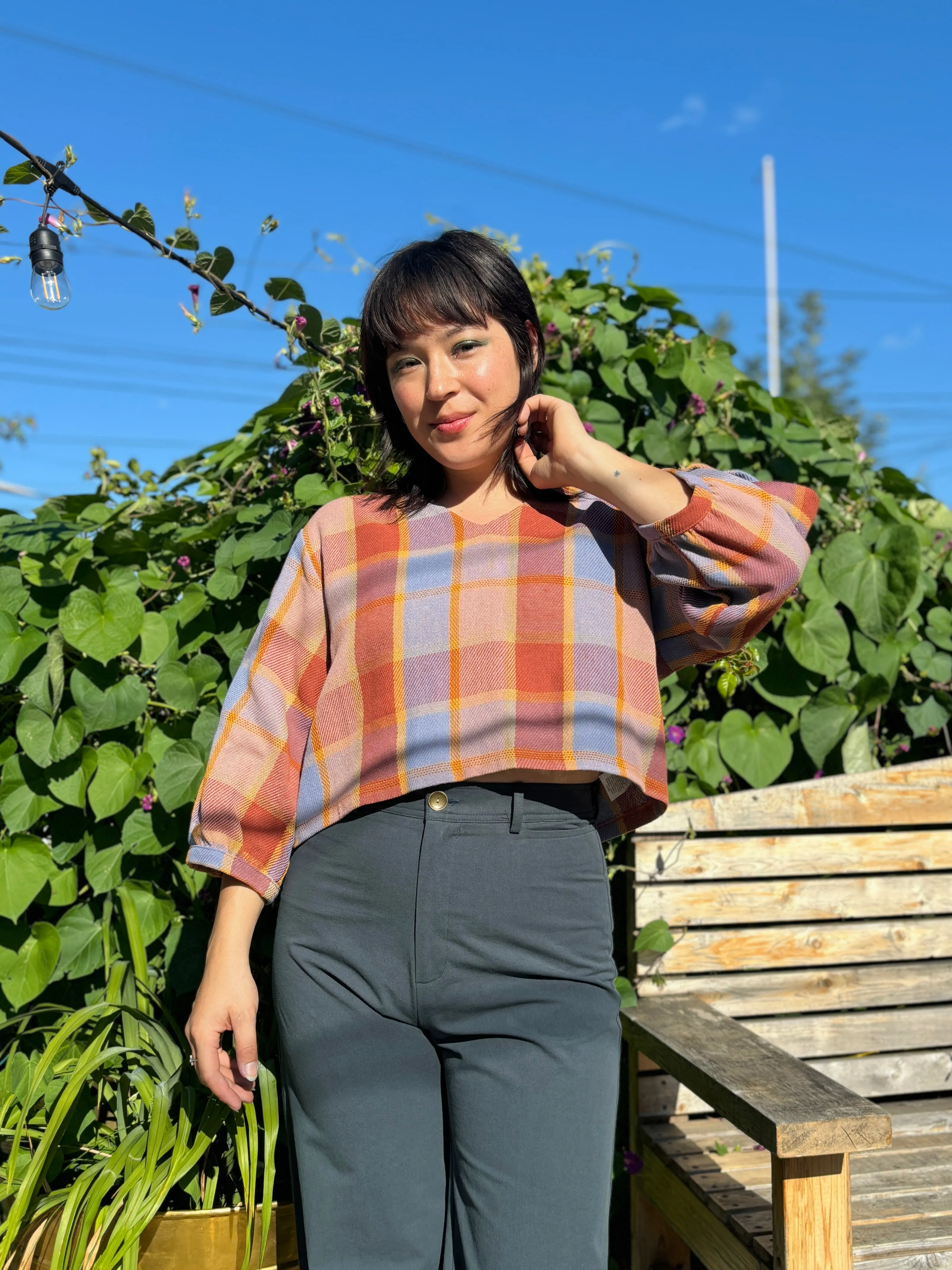 Jennifer Glasgow Love Top (Sunset Plaid)
