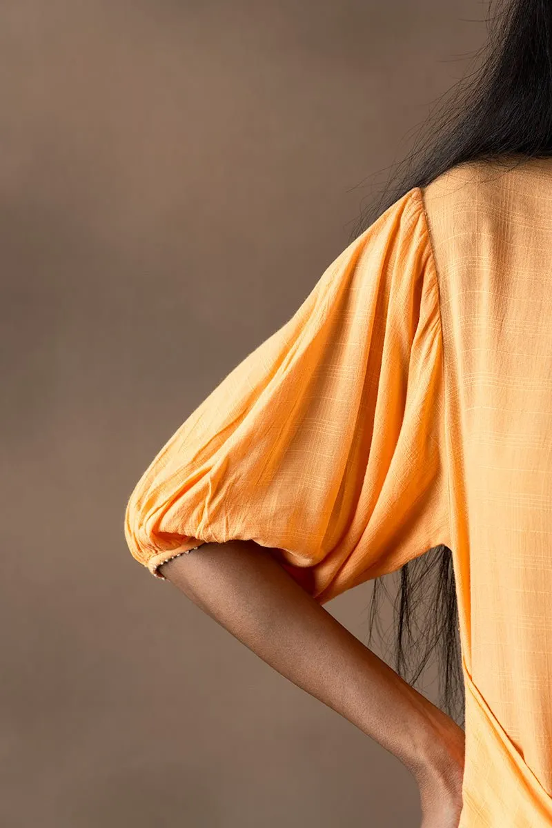 Kesari Sugarcane Fabric Shirt Dress