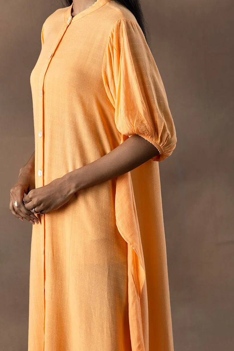 Kesari Sugarcane Fabric Shirt Dress