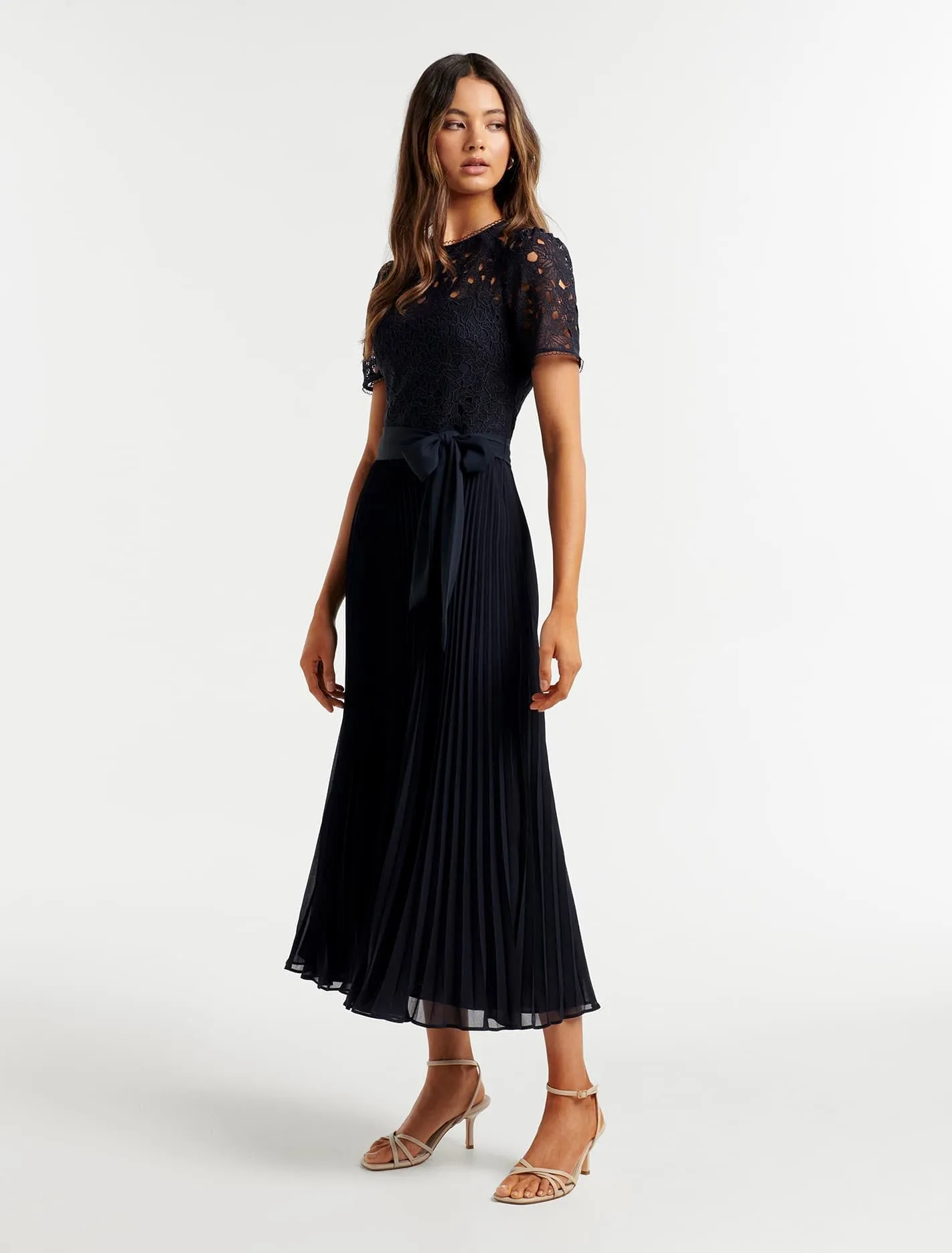 Khloe Lace 2 In 1 Midi Dress