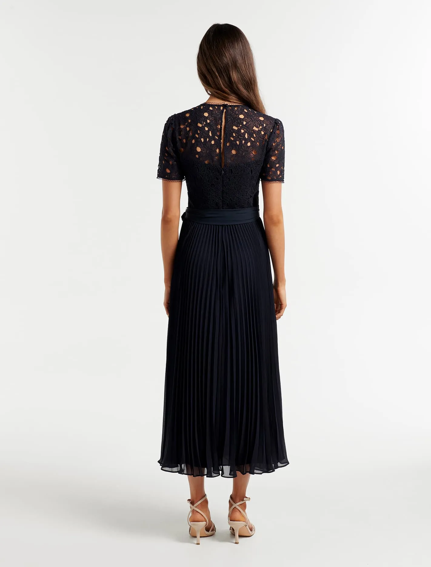 Khloe Lace 2 In 1 Midi Dress