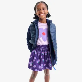 Kids pull-on pocket skirt in violets