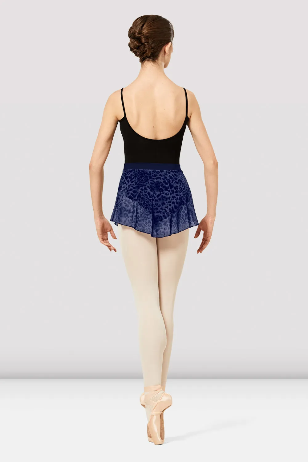 Ladies Janise Animal Print Mesh Pull On Skirt