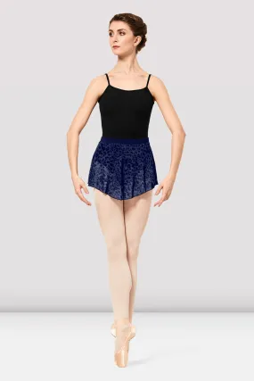 Ladies Janise Animal Print Mesh Pull On Skirt