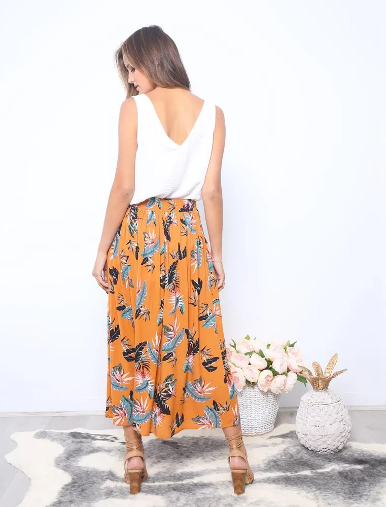 Leoni Jem Skirt Leaf On Sand