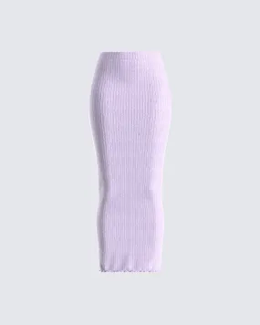 Liberty Lavender Knit Maxi Skirt