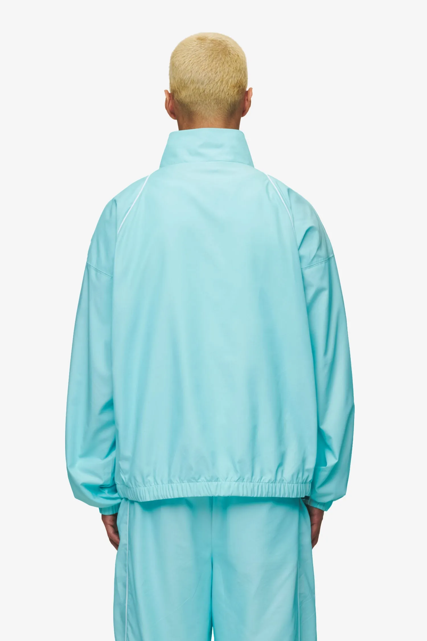 Lincoln Boxy Track Jacket Sky Blue