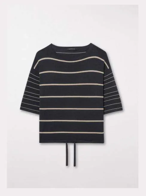 Luisa Cerano S Stripe Jumper With Waist Drawstring 118703/5876 0297