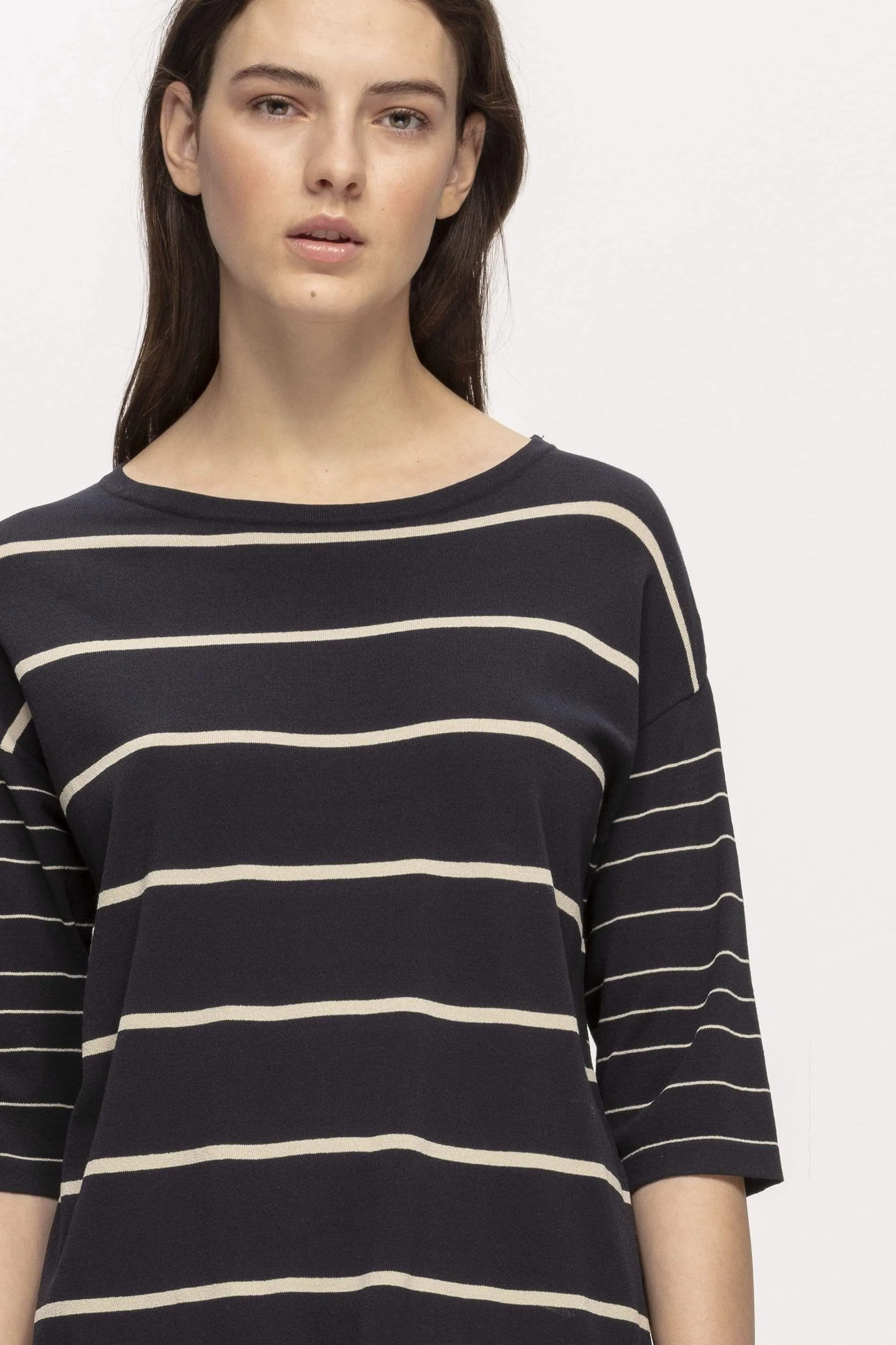 Luisa Cerano S Stripe Jumper With Waist Drawstring 118703/5876 0297