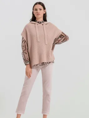 Luisa Cerano T Nude Ribbed Slipover Jumper 158032 5879 0721