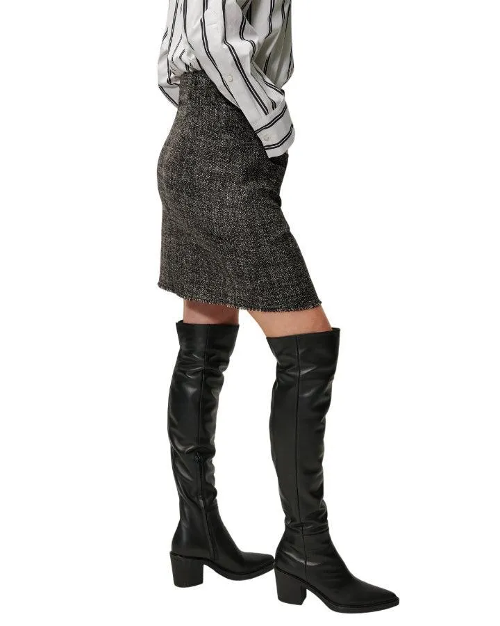 Luisa Cerano Tweed Short Skirt