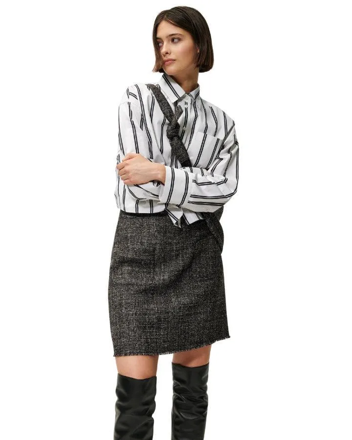Luisa Cerano Tweed Short Skirt