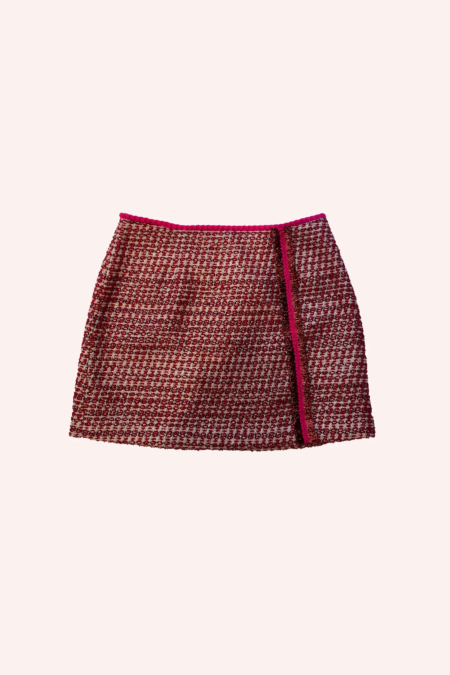 Lurex Tweed Mini Skirt