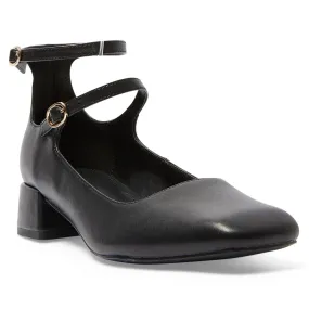 Lydia Heel in Black Leather