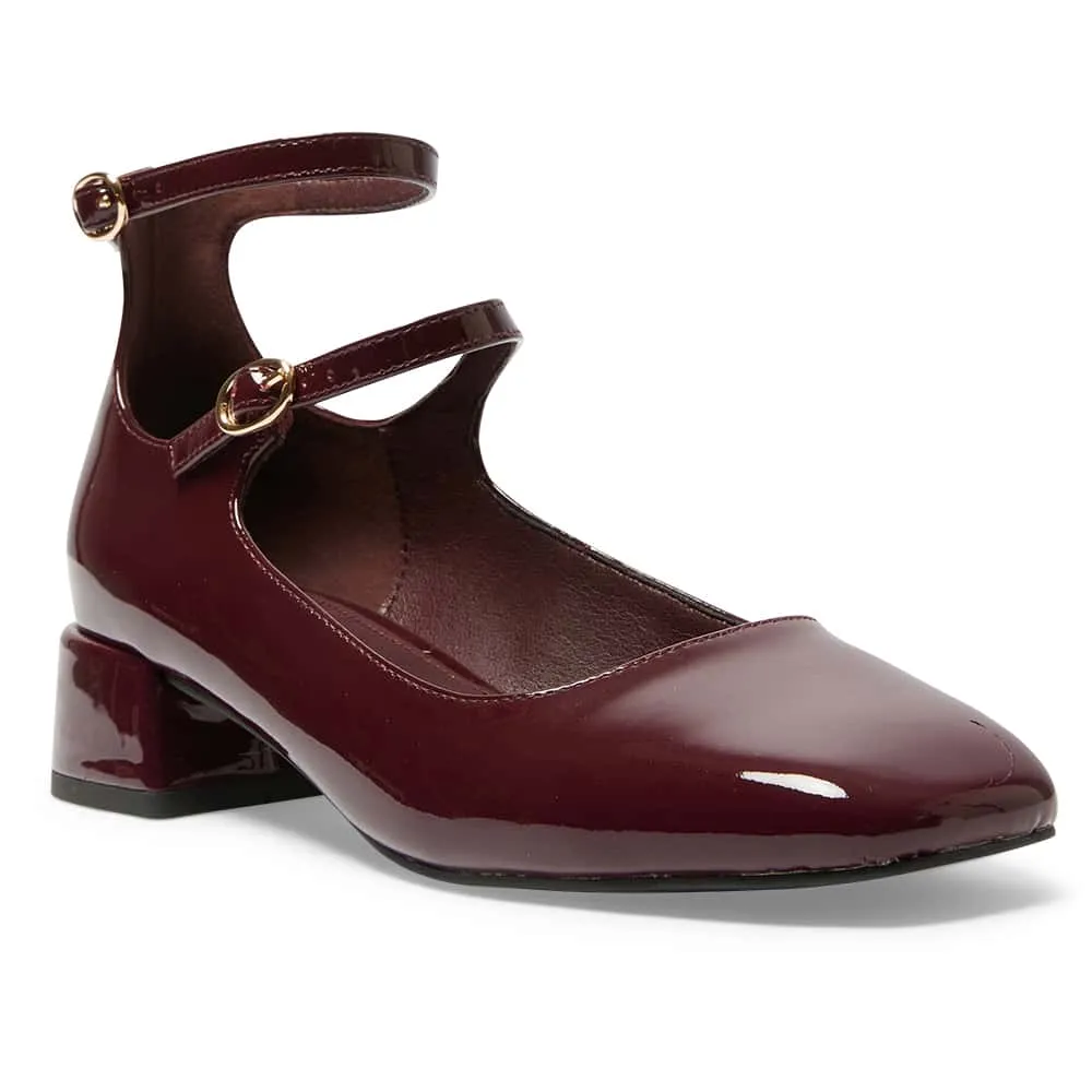 Lydia Heel in Wine Patent