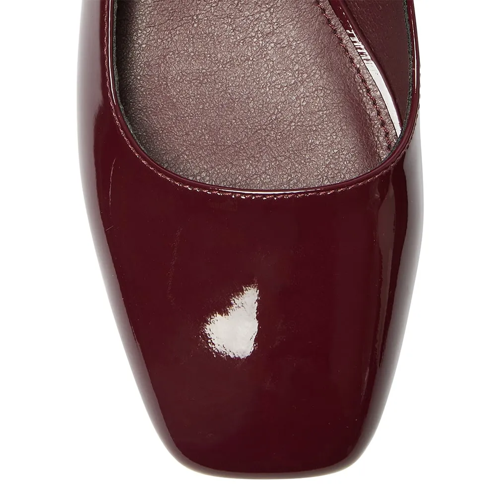 Lydia Heel in Wine Patent