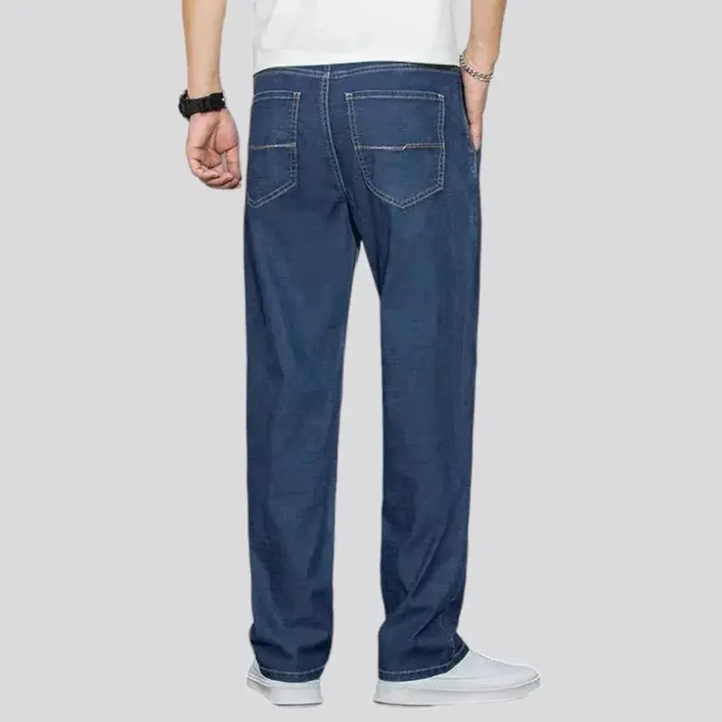 Lyocell men's stonewashed jeans