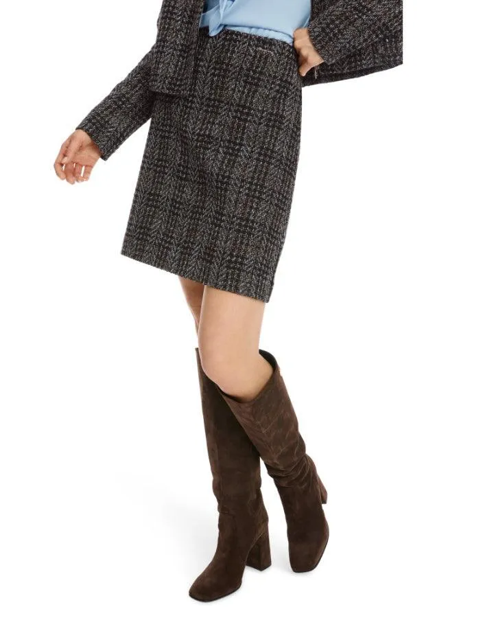 Marc Cain Shadow Check Mini Skirt
