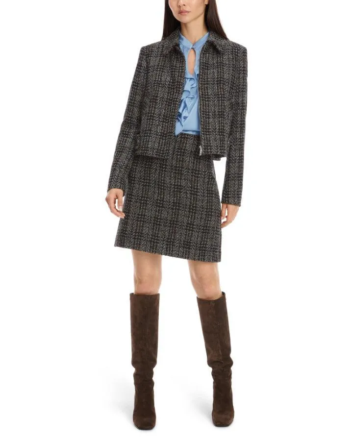 Marc Cain Shadow Check Mini Skirt