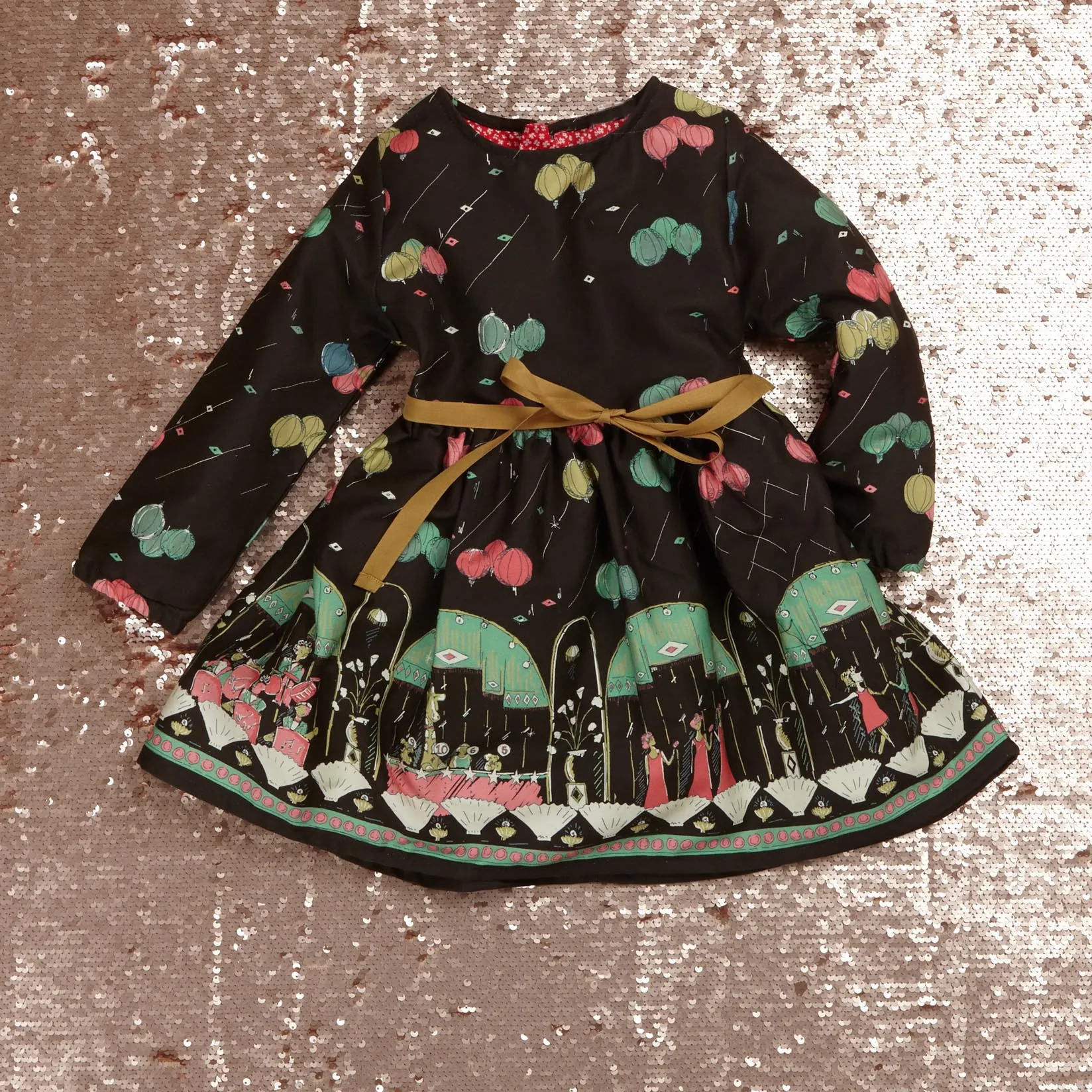 Margaret - Black Ballroom Children's Dress