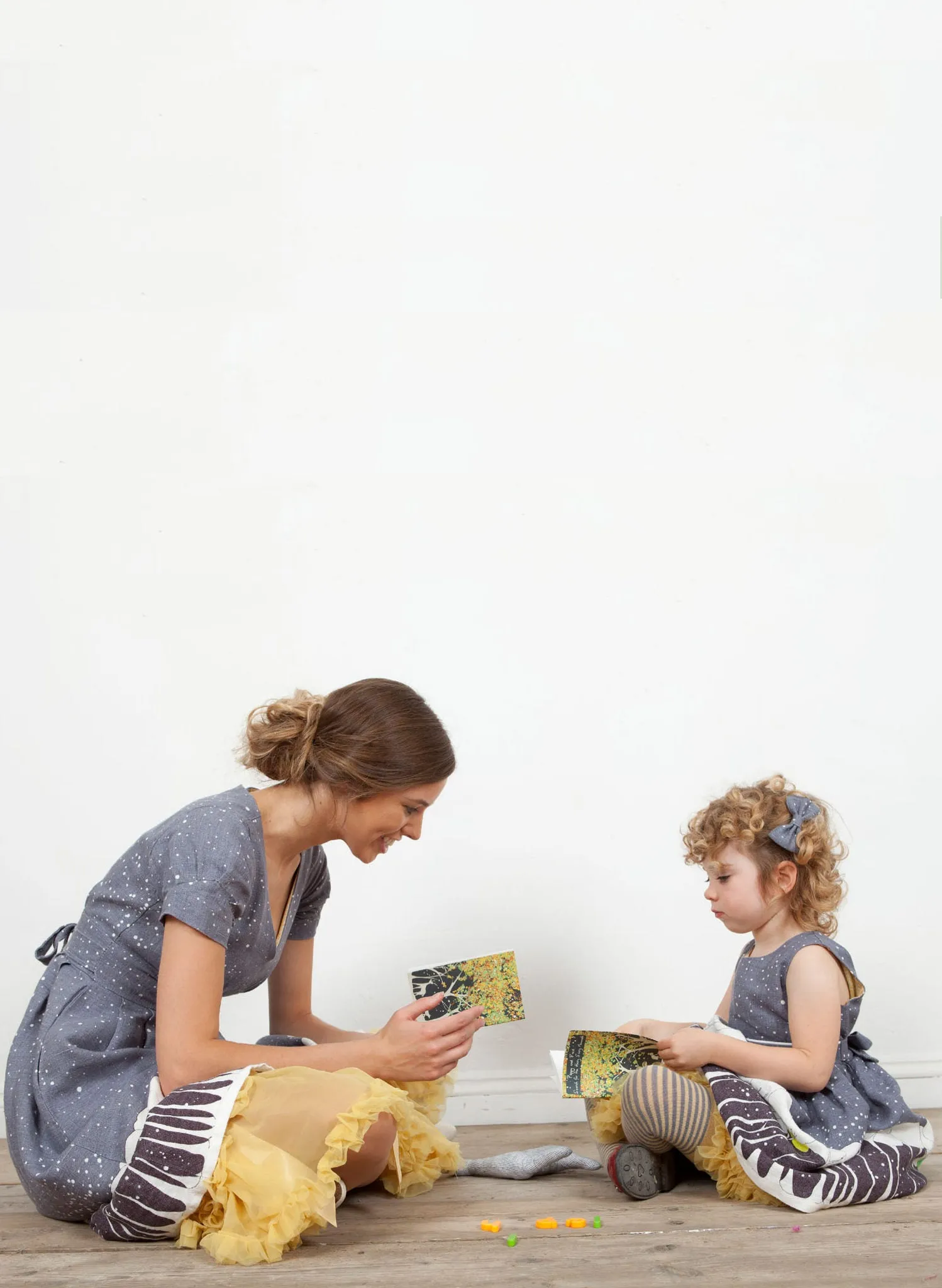 Martha Baby / Toddler Dress - Grey Snowstorm