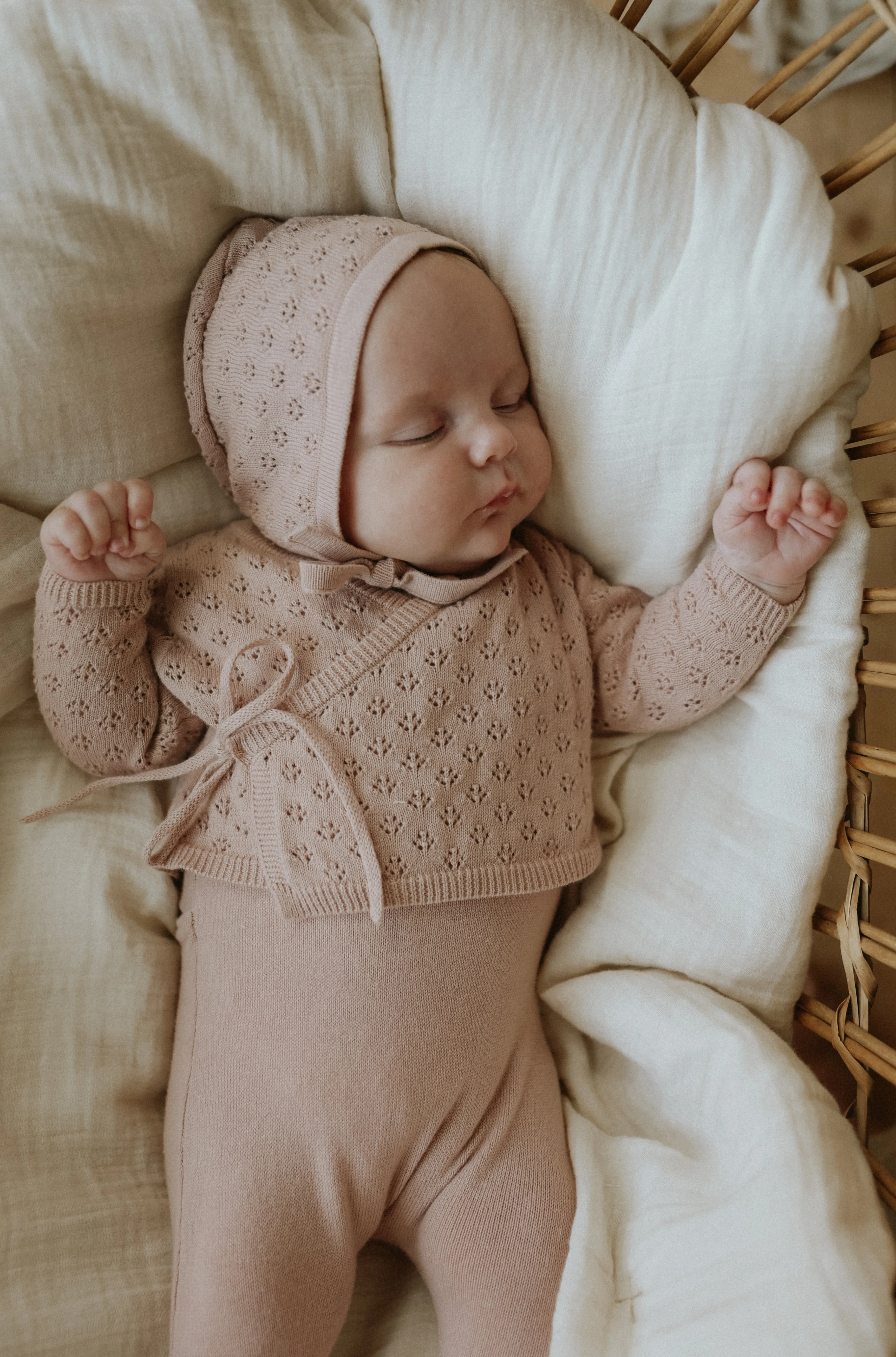 Mema Knits Cream Jumper Footie   Cardigan
