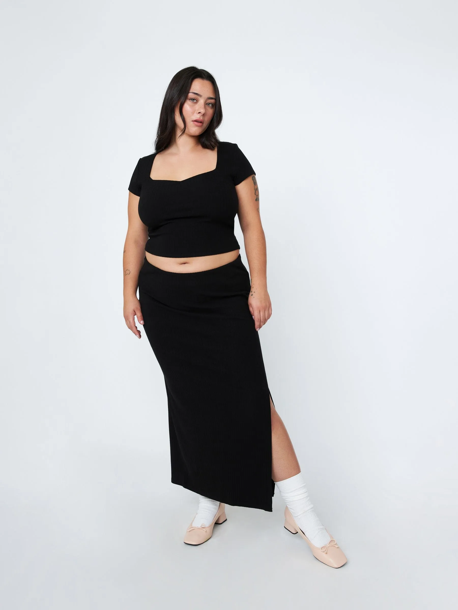 Micah Low Rise Maxi Skirt